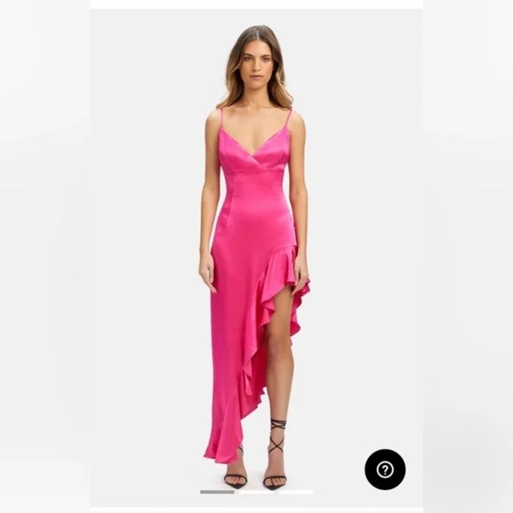 Bardot Pink Asymmetrical Dress